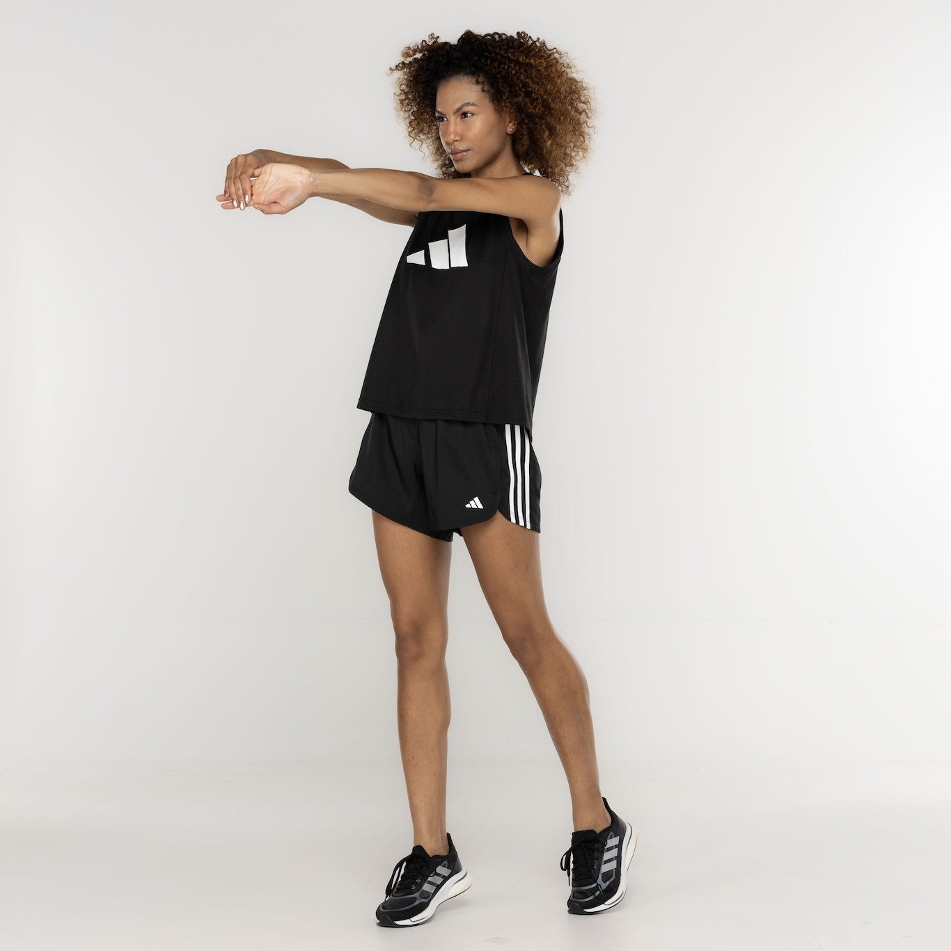 Short Feminino adidas Pacer 3 Listras - Foto 6