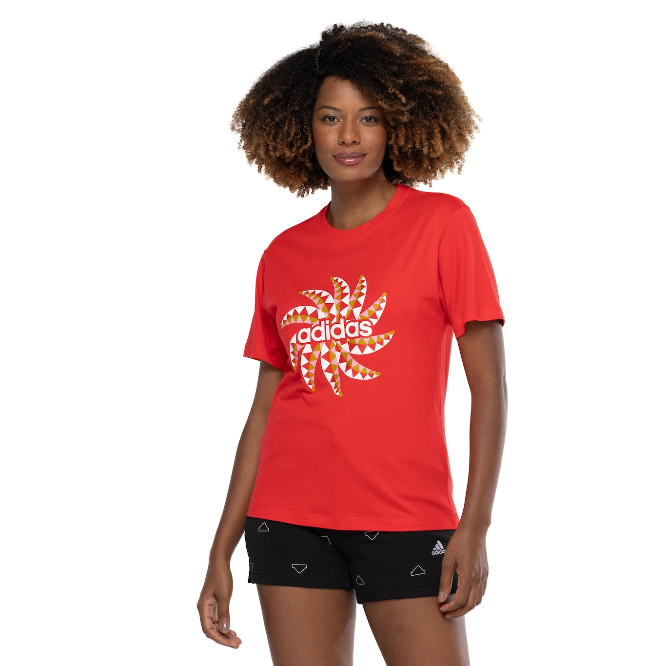 Camiseta Feminina adidas Farm Manga Curta GFX Tee - Video 1