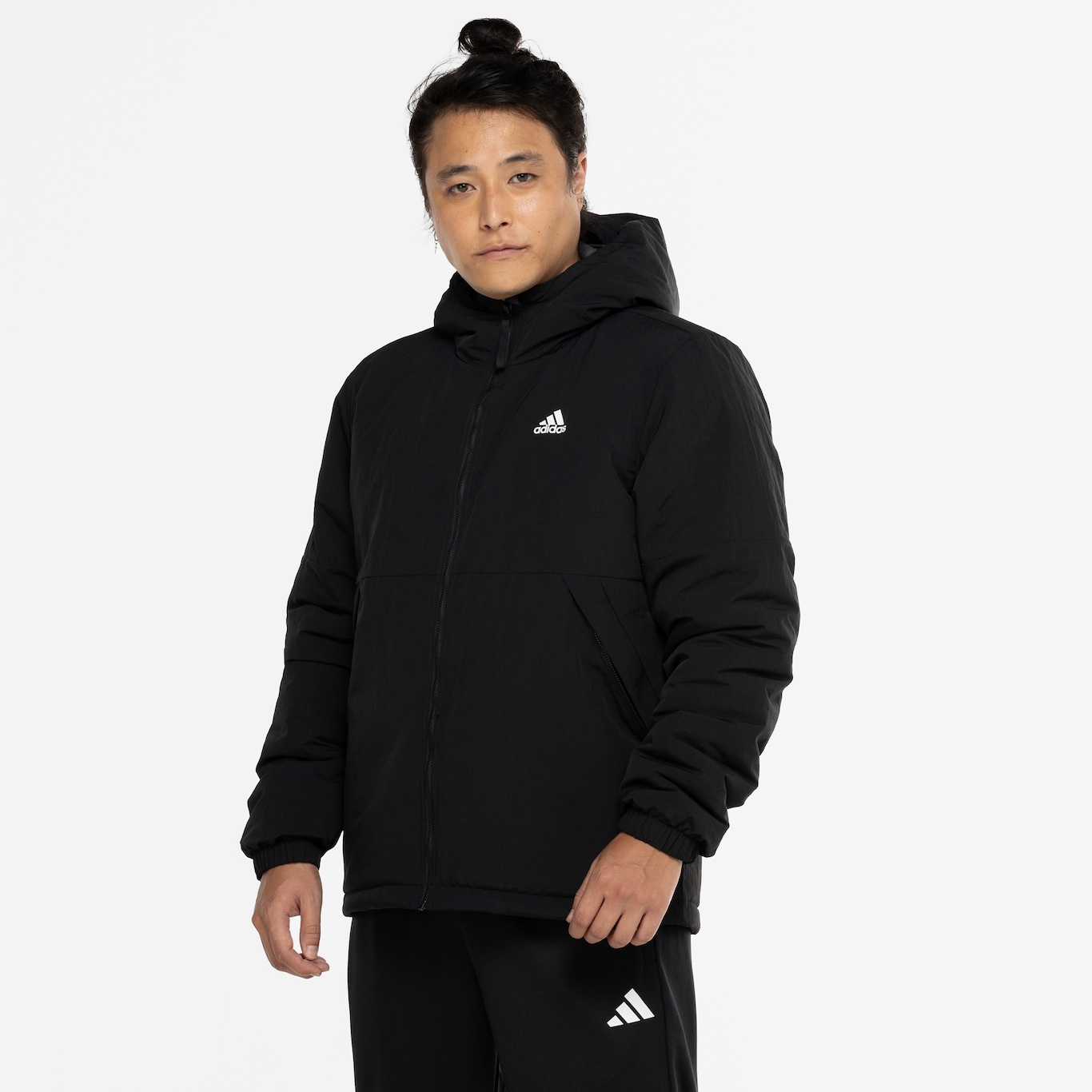 Jaqueta Masculina adidas com Capuz Pesada 3 Stripes - Foto 4