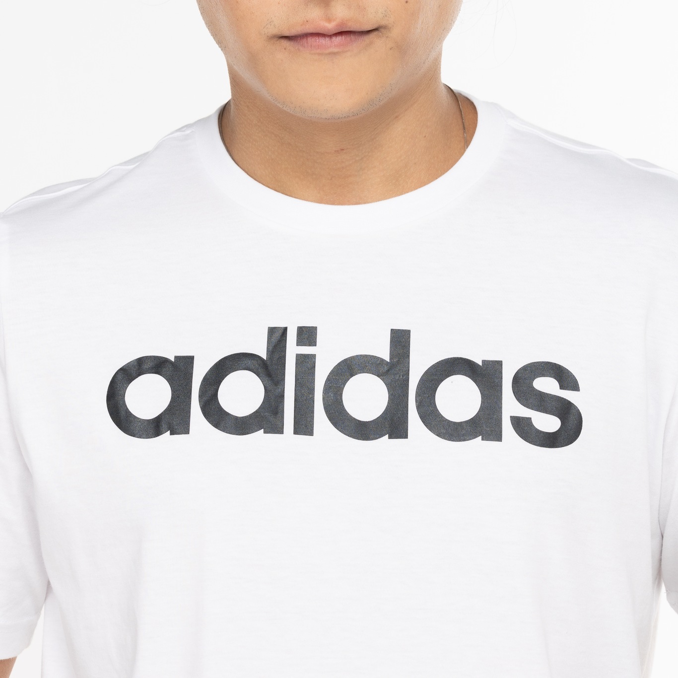 Camiseta Masculina adidas Manga Curta Logo Linear - Foto 5