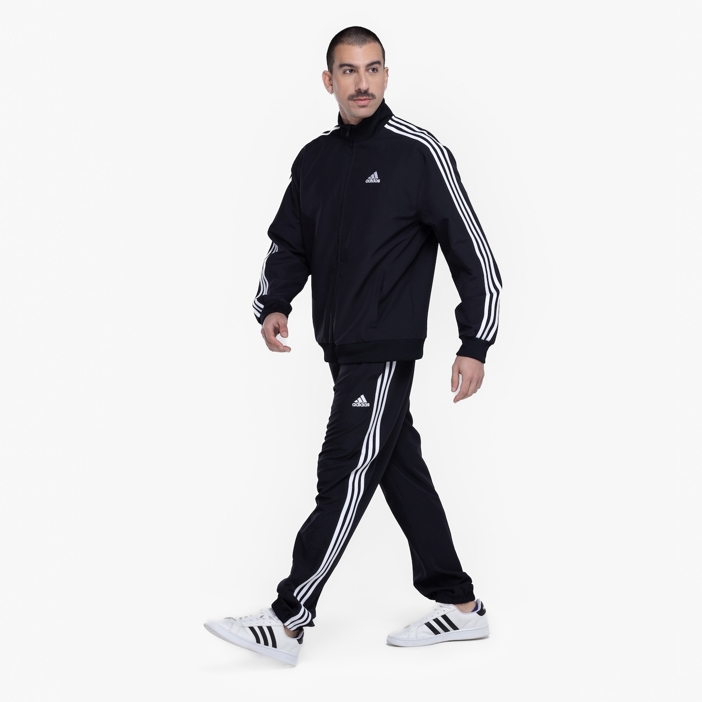 Conjunto de Agasalho Masculino adidas 3 Stripes - Foto 4