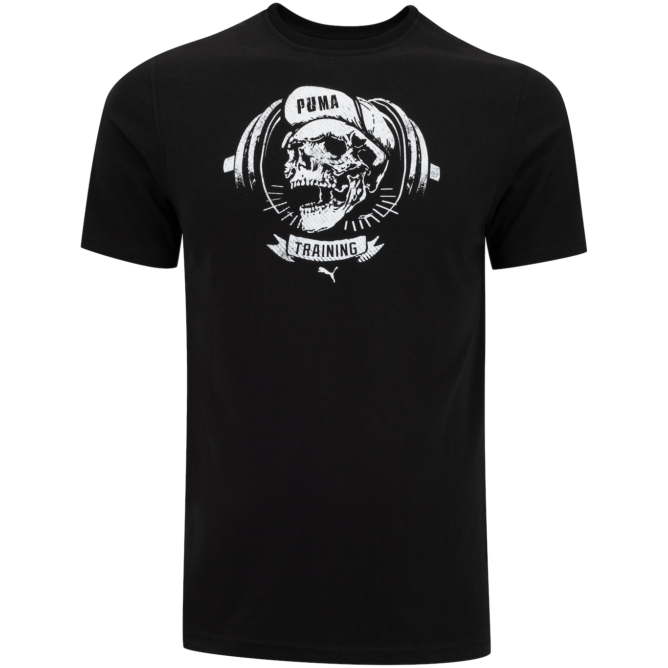 Camiseta Masculina Puma Manga Curta Training Skull - Foto 1