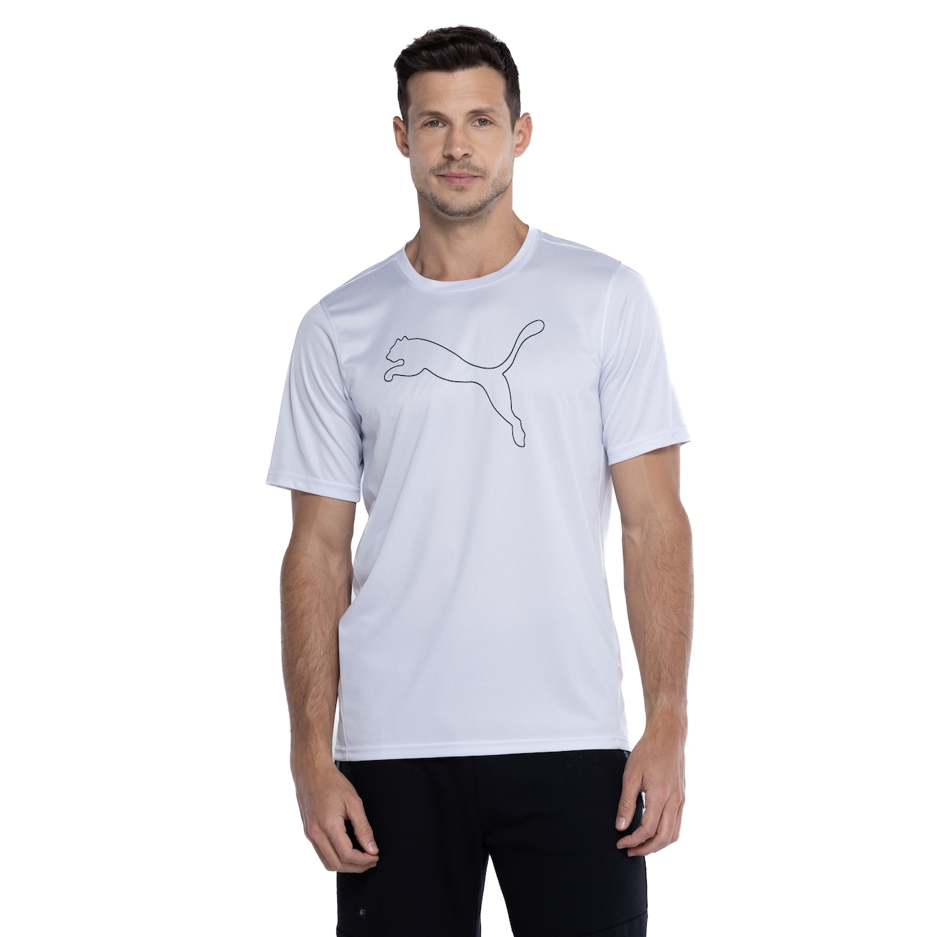 Camiseta Masculina Puma Manga Curta Performance Cat - Video 1