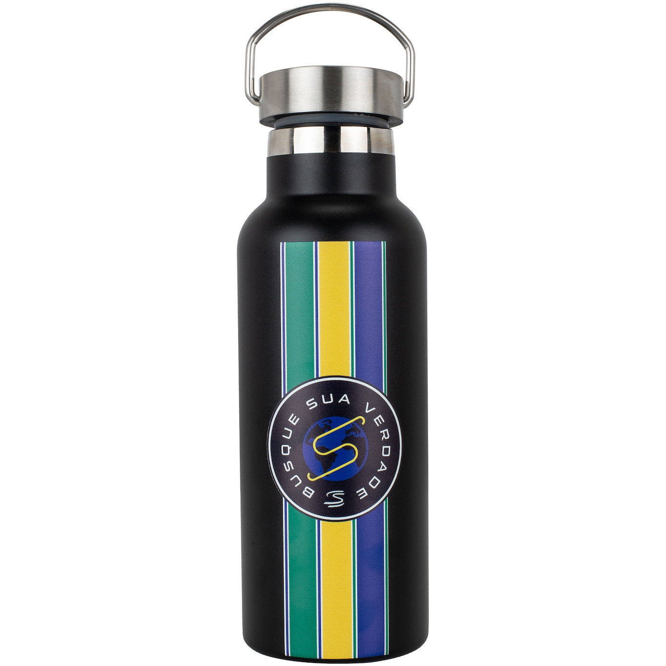 Garrafa Térmica Ayrton Senna Busque Verdade 500 ml - Foto 1