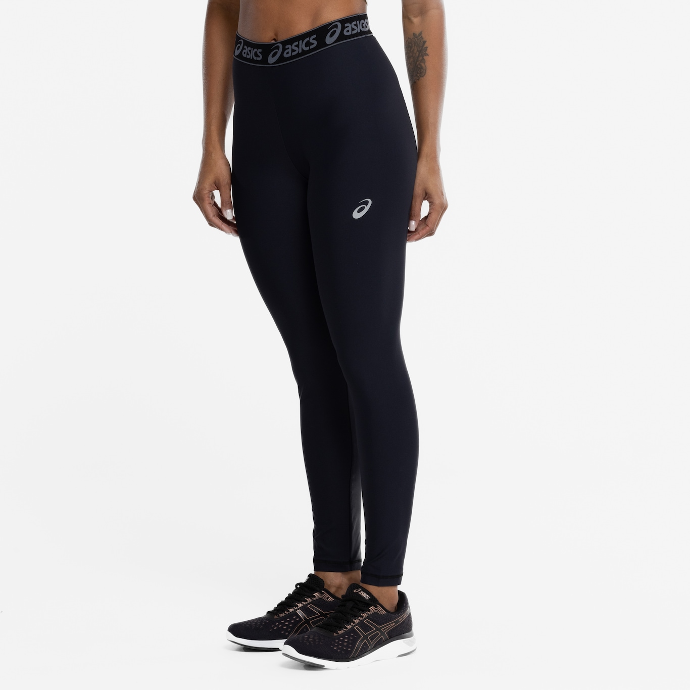 Calça Legging ASICS Média Compressão Run Cós Baixo - Foto 6