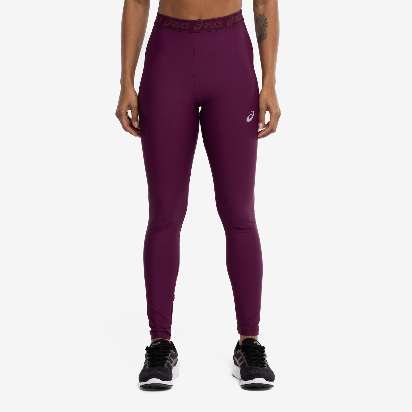 Calça Legging ASICS Média Compressão Run Cós Baixo - Foto 4