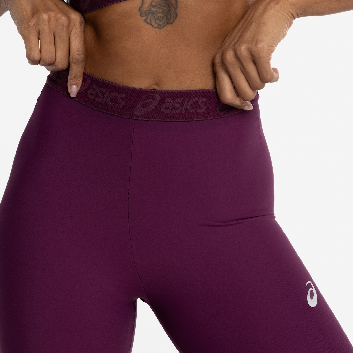 Calça Legging ASICS Média Compressão Run Cós Baixo - Foto 6