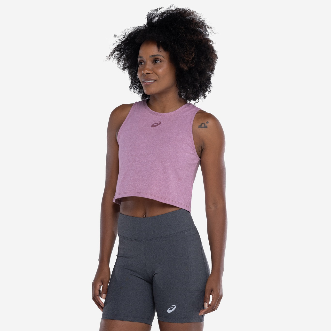 Blusa Regata Cropped Feminina ASICS Malha - Foto 5