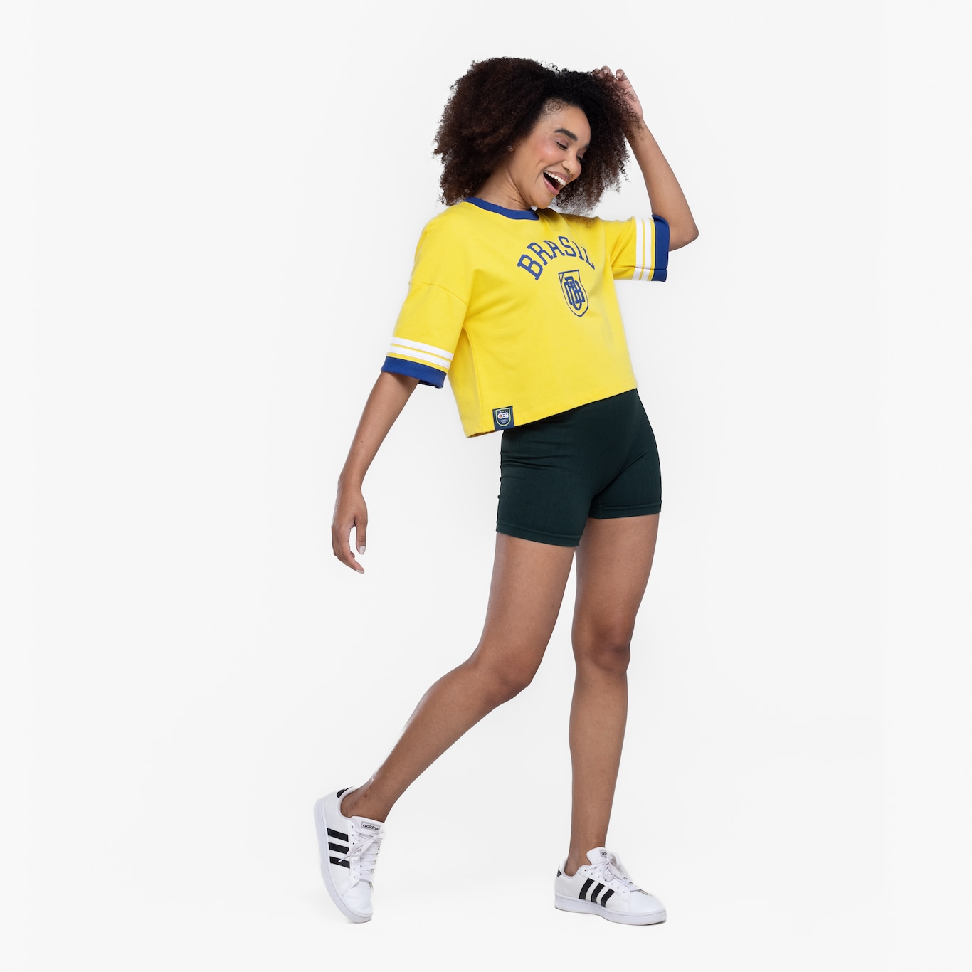 Blusa Cropped Feminina CBB Basquete Brasil - Foto 4