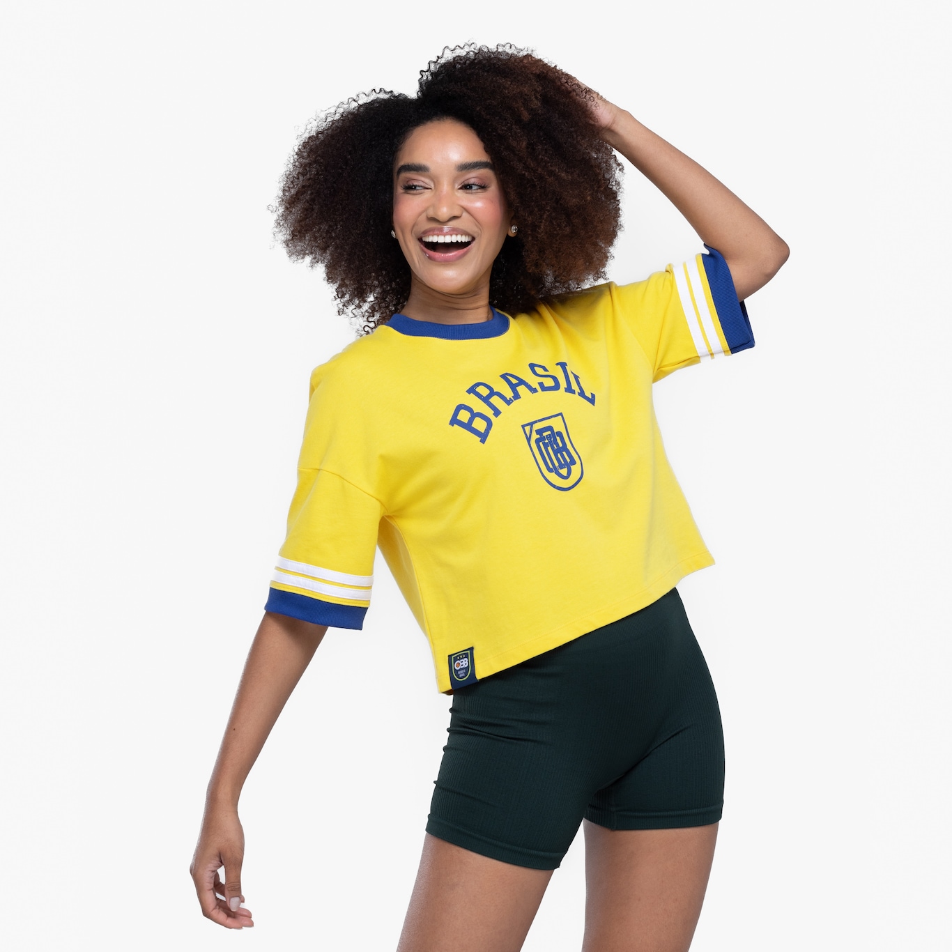 Blusa Cropped Feminina CBB Basquete Brasil - Foto 5