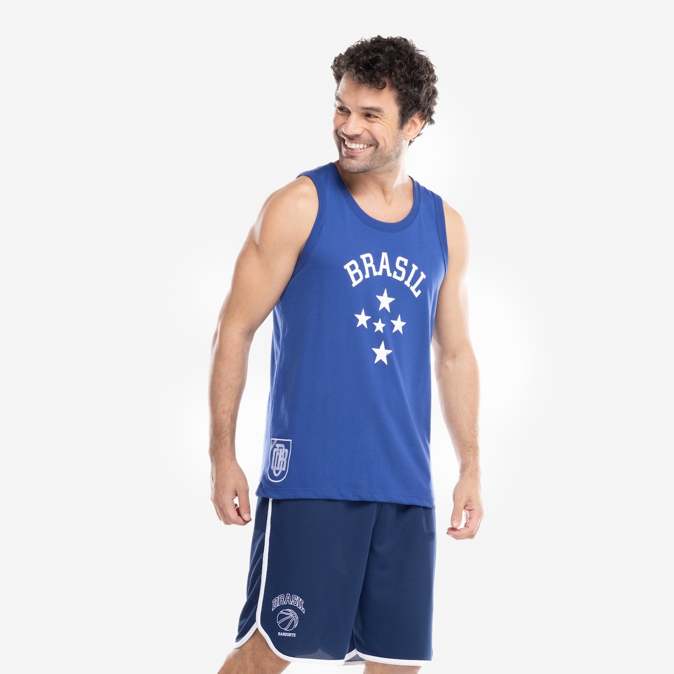 Camiseta Regata Masculina CBB Retrô Basquete Brasil - Foto 6