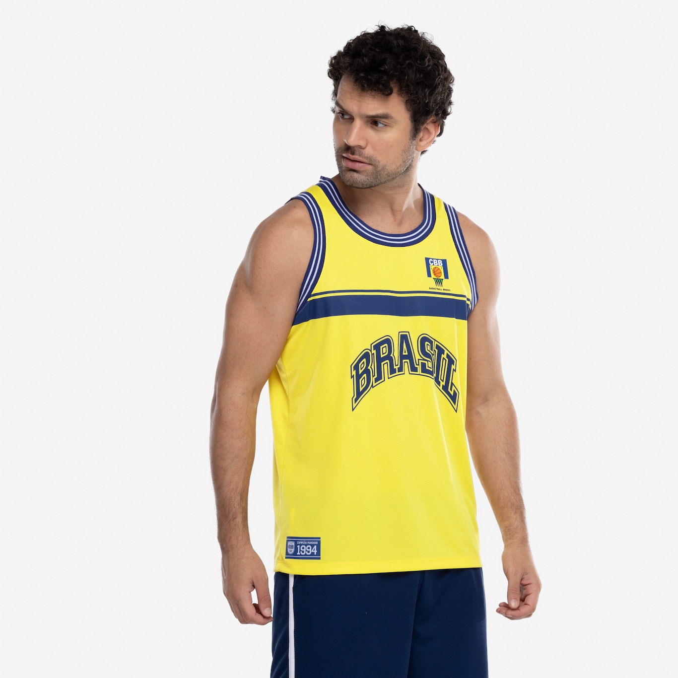 Camiseta Regata Unissex CBB Retrô 1994 Basquete Brasil - Foto 5