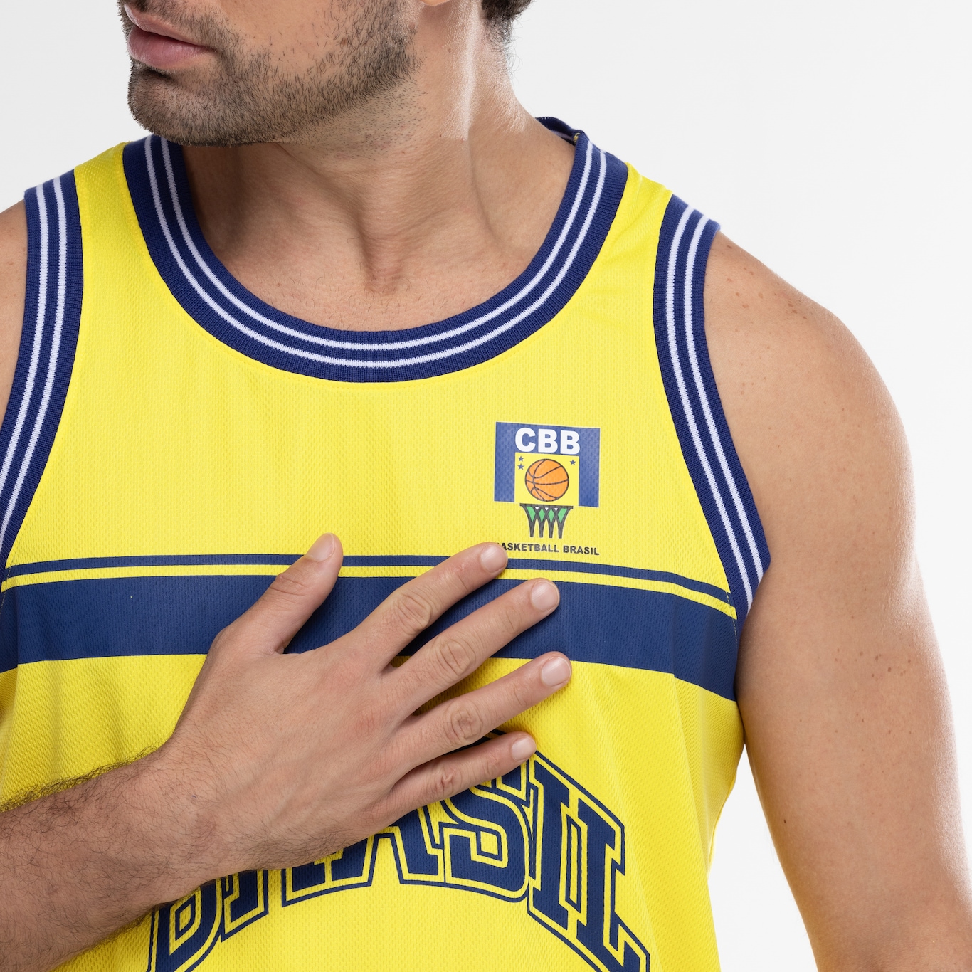 Camiseta Regata Unissex CBB Retrô 1994 Basquete Brasil - Foto 6