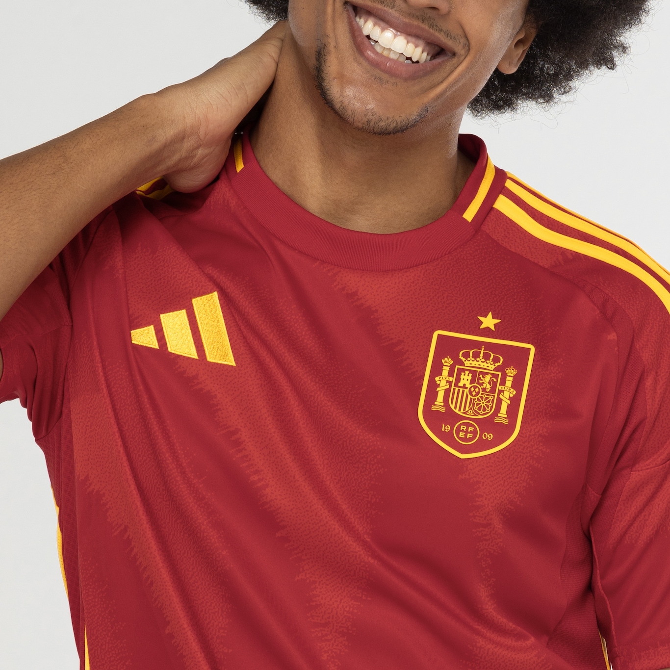 Camisa da Seleção Espanha I 24 adidas Masculina Torcedor - Foto 6