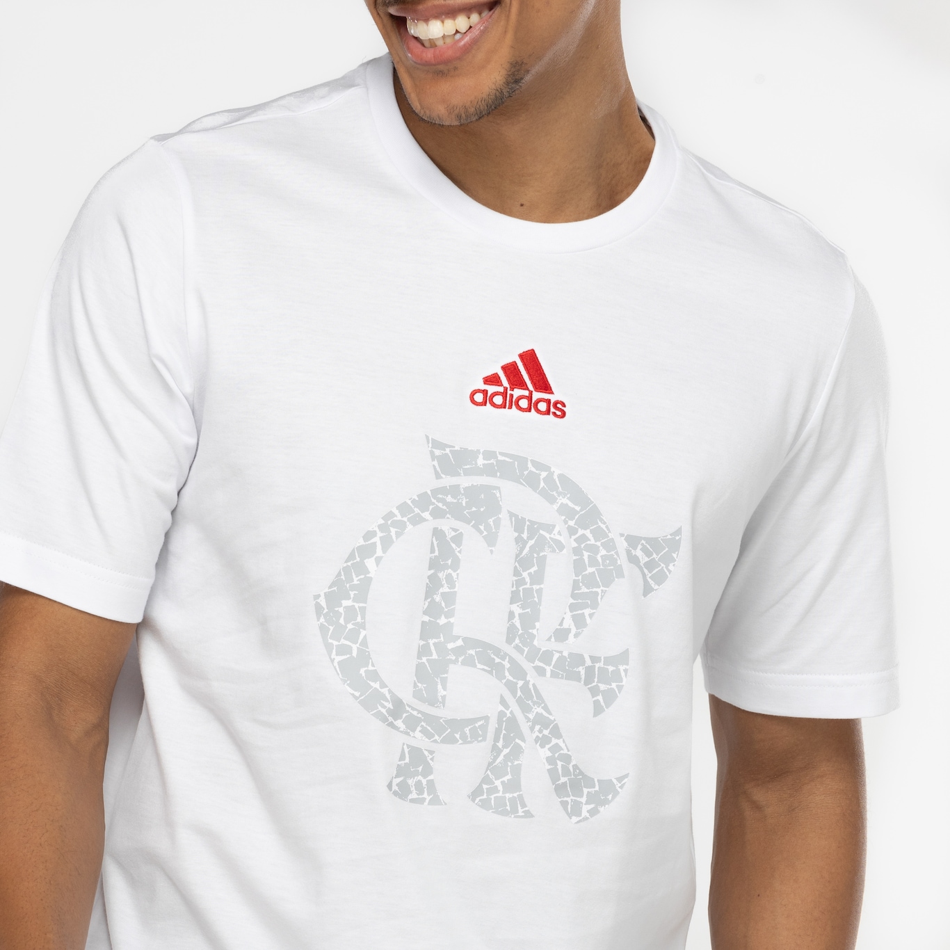 Camiseta do Flamengo adidas Masculina Gráfica DNA - Foto 6