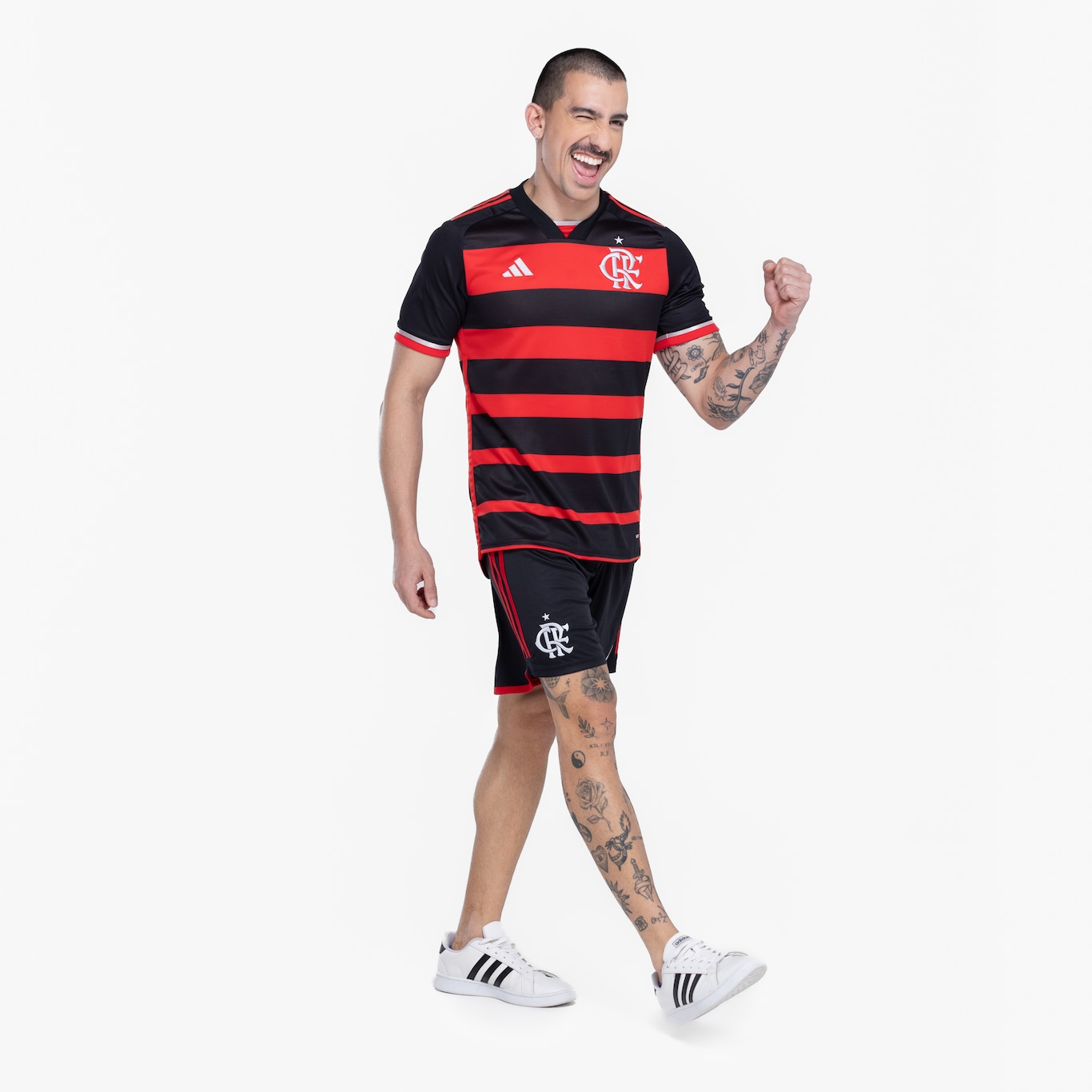 Camisa do Flamengo I 24 adidas Masculina Torcedor - Foto 4