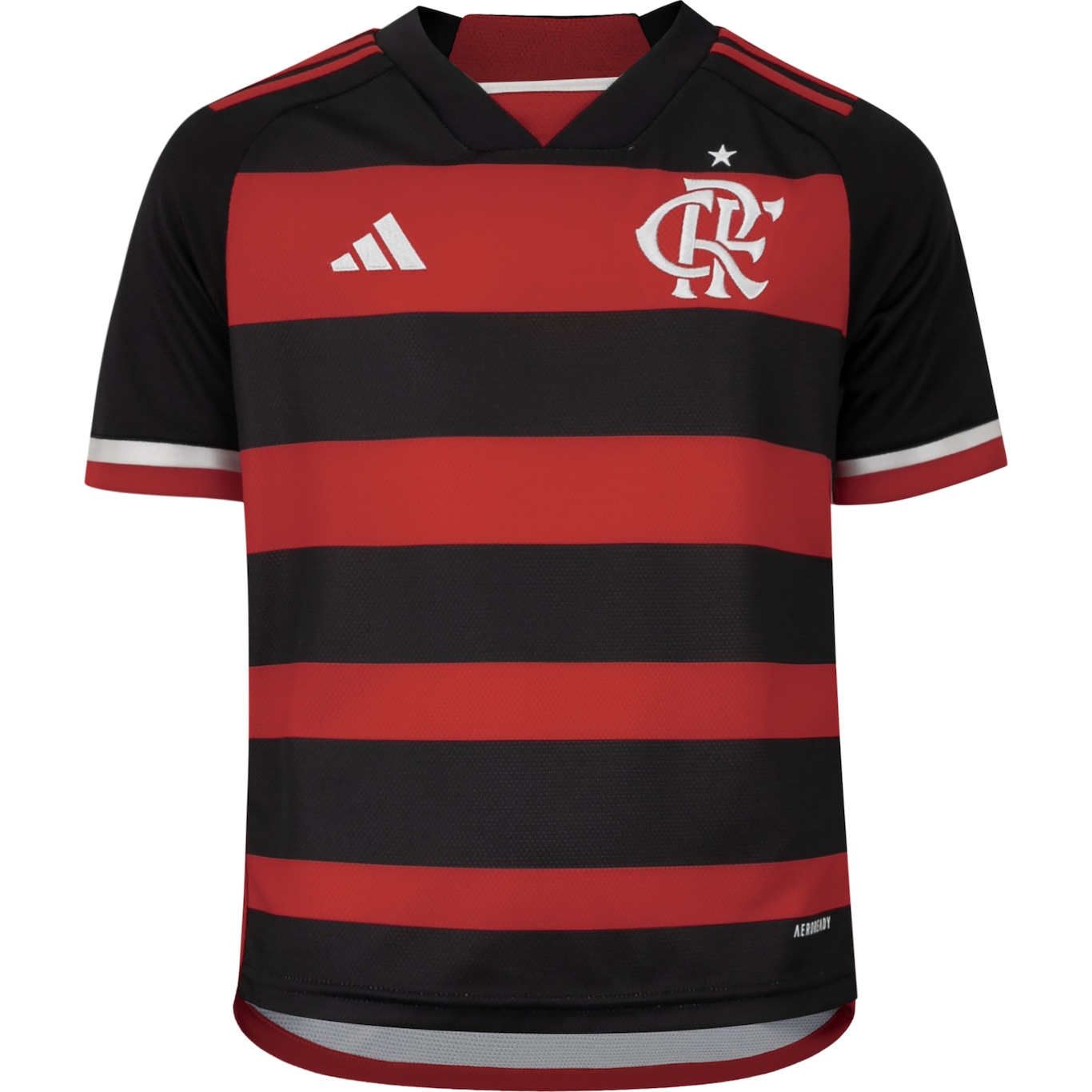 Camisa do Flamengo I 24 adidas Infantil Torcedor - Foto 1