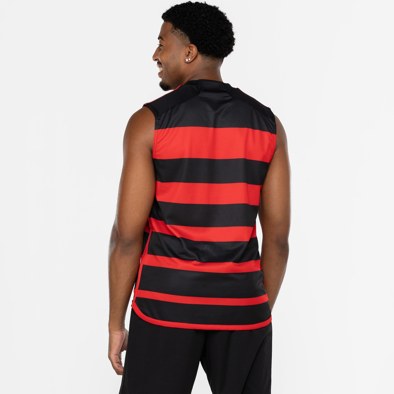 Camiseta Regata do Flamengo adidas Masculina Comissão - Foto 3