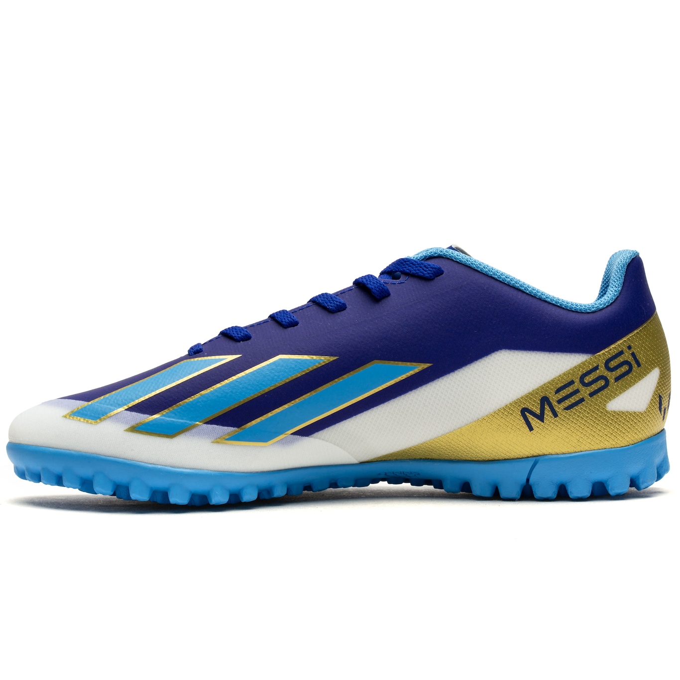 Chuteira Society adidas X Crazyfast 23 Club Messi Adulto - Foto 3