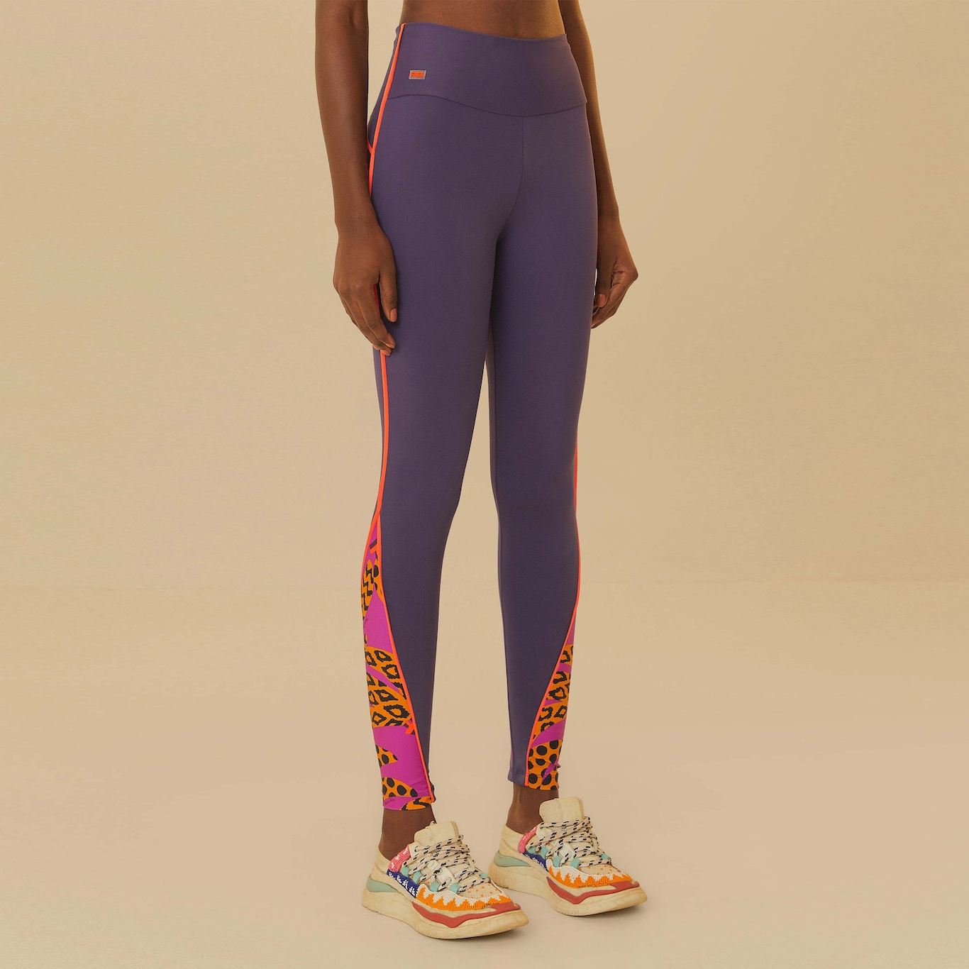 Calça Legging Feminina Farm Bex Vivos Ethnic Bananas - Foto 1