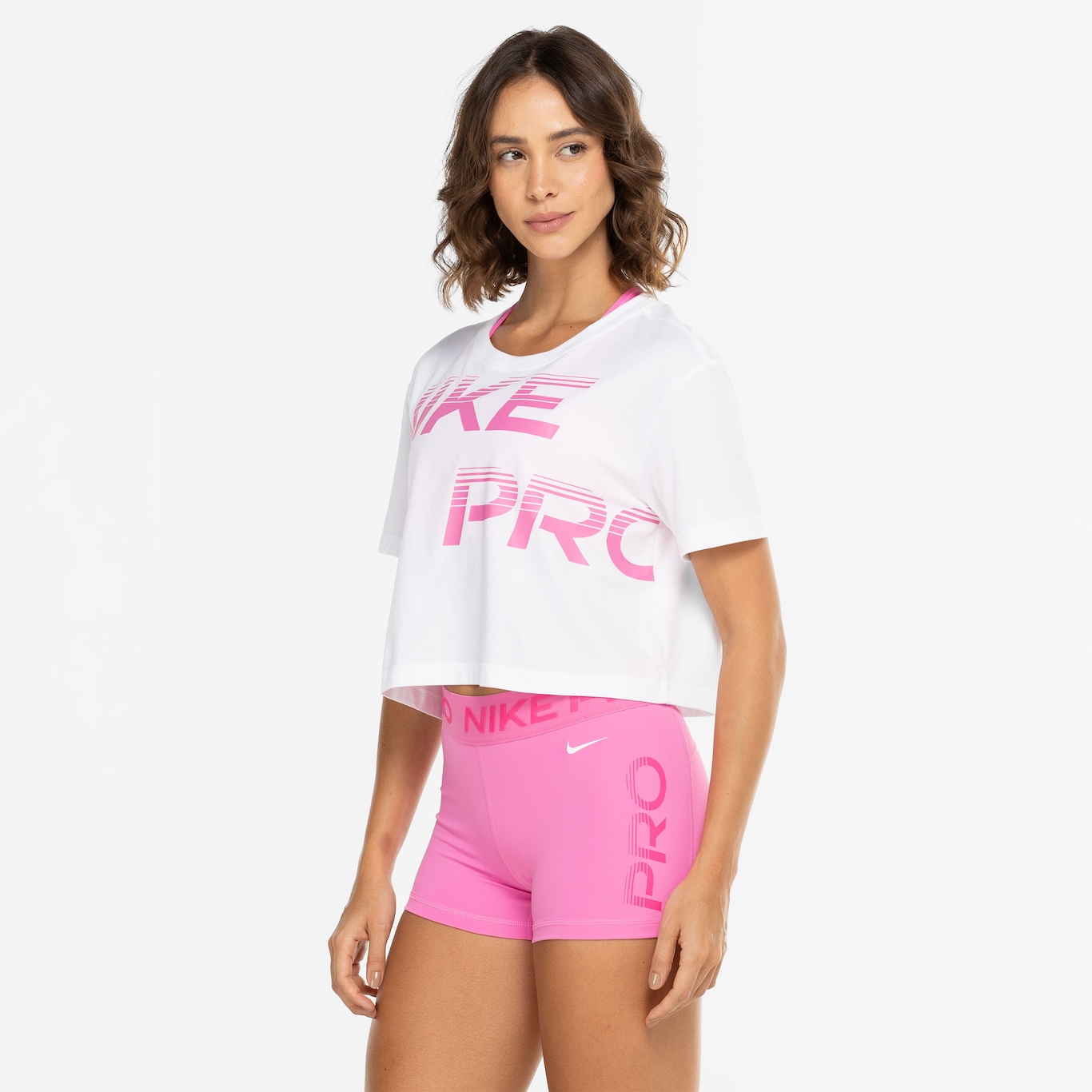 Blusa Cropped Feminina Nike Pro GRX SS - Foto 5