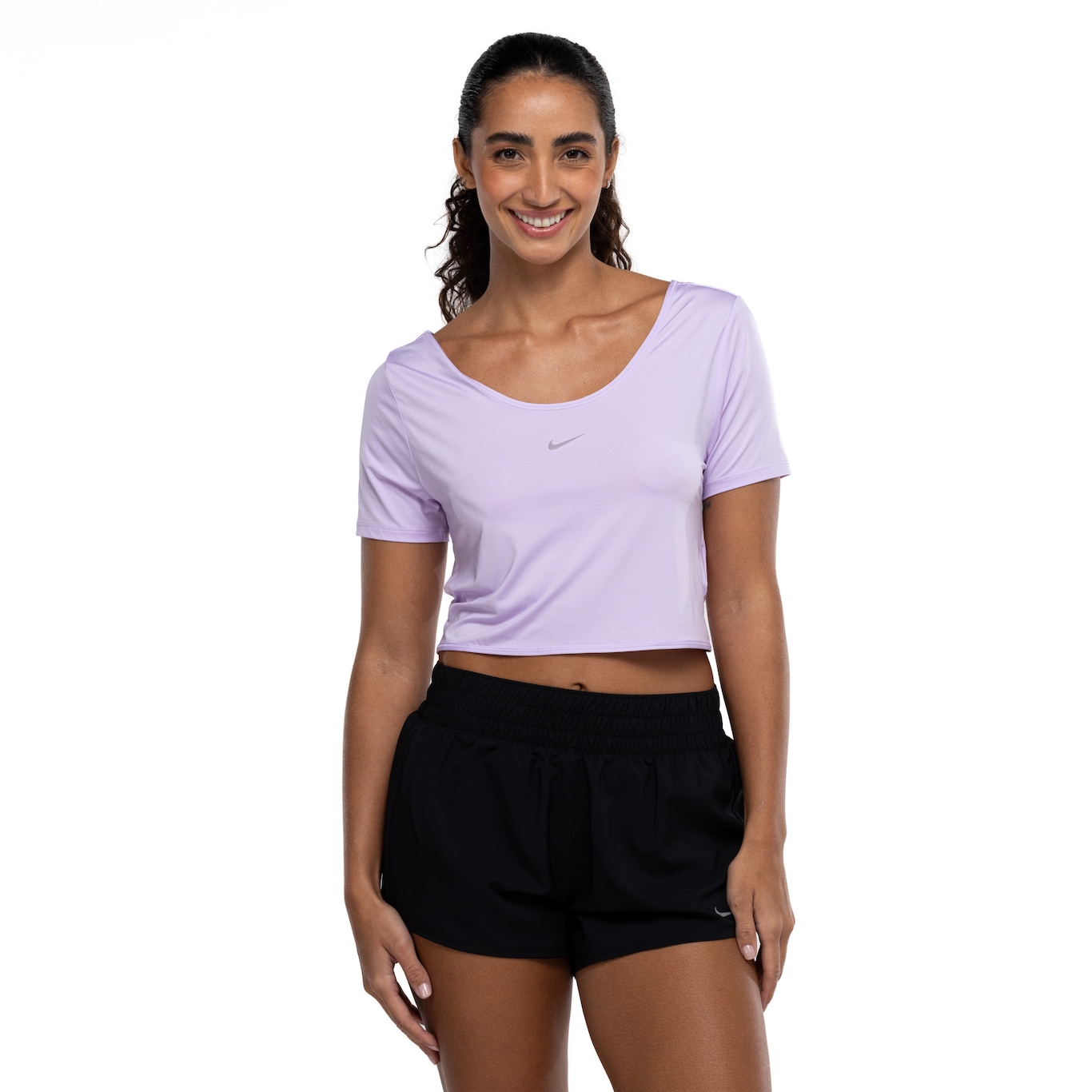 Camiseta Feminina Nike Manga Curta One Classic Dri-Fit TWST - Video 1