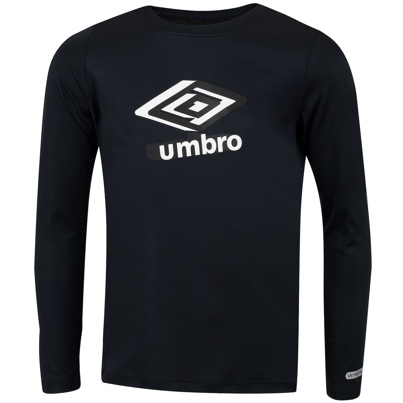 Camiseta Juvenil Umbro Manga Longa Basic UV - Foto 1