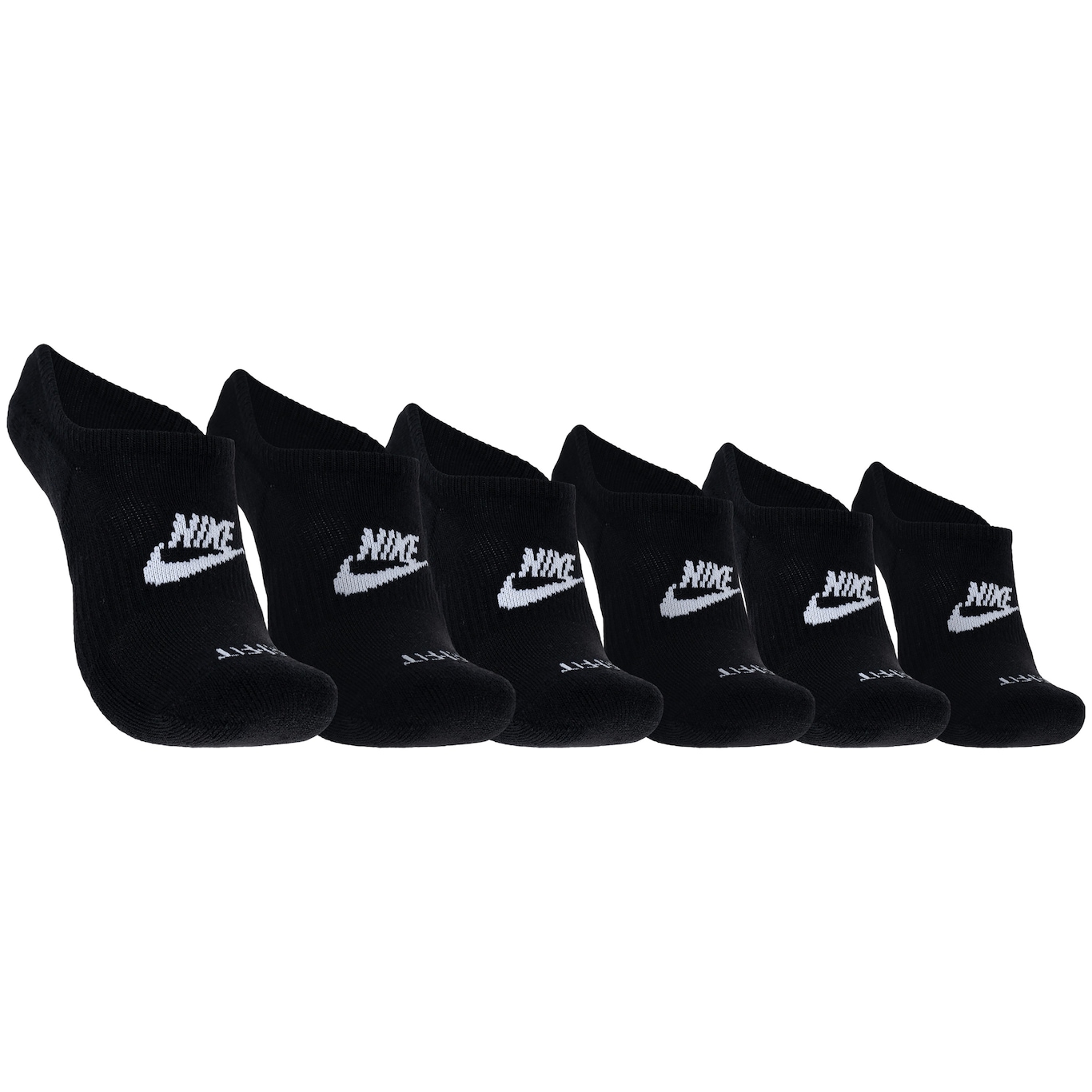 Kit de Meias Nike Everyday Plus Cushioned Footie com 3 Pares Adulto - Foto 1