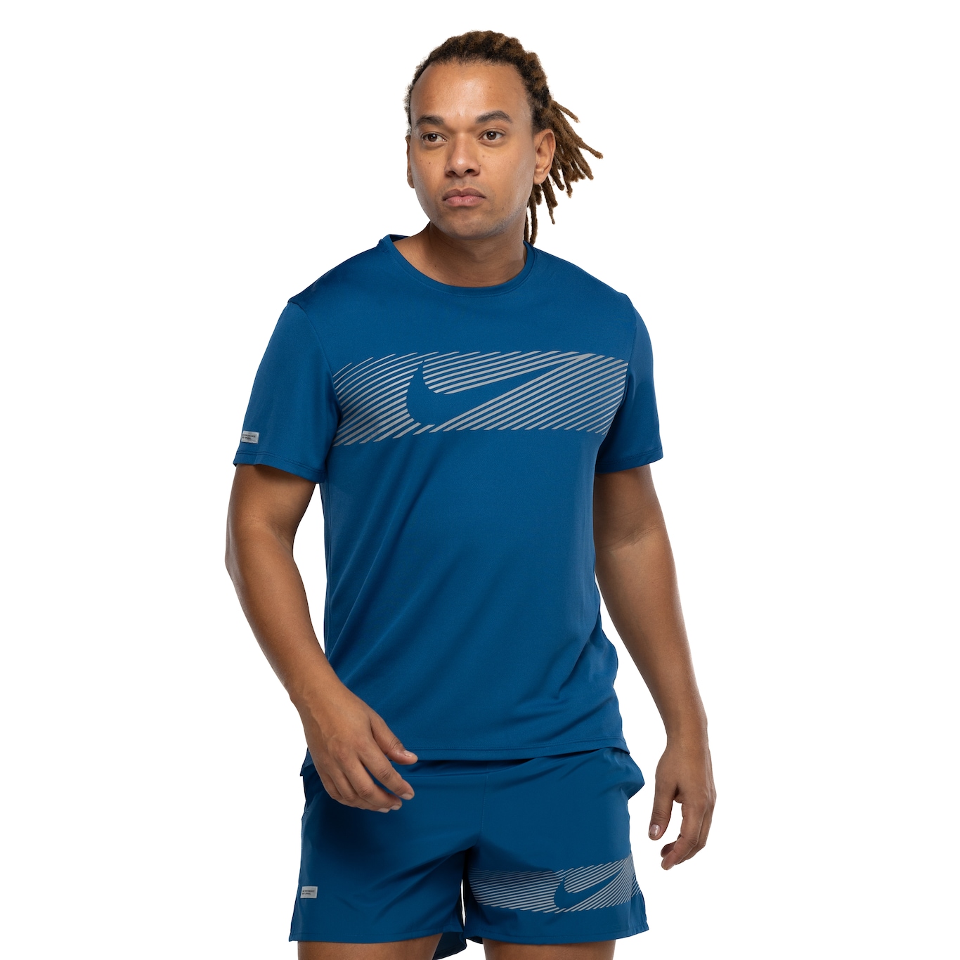 Camiseta Masculina Nike Manga Curta Flash Miler Top - Video 1