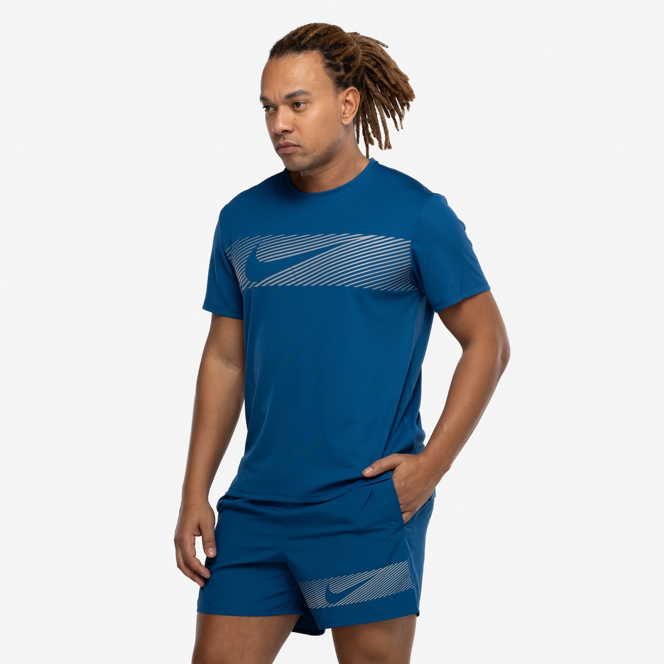 Camiseta Masculina Nike Manga Curta Flash Miler Top - Foto 5