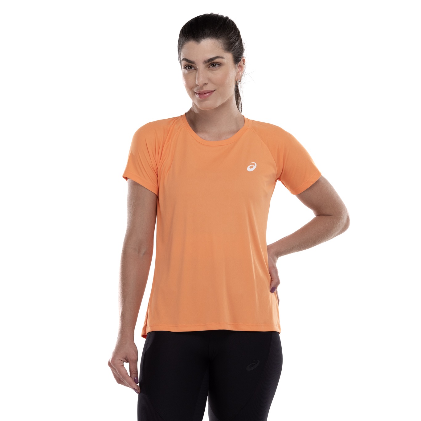 Camiseta Feminina ASICS Manga Curta Racket - Foto 1