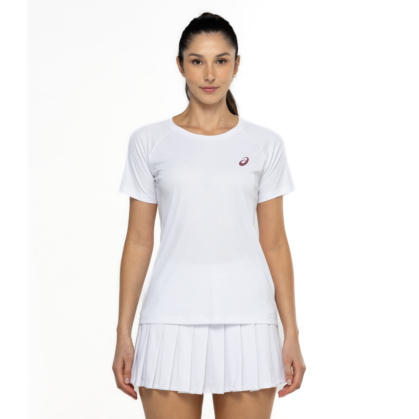 Camiseta Feminina ASICS Manga Curta Racket - Video 1