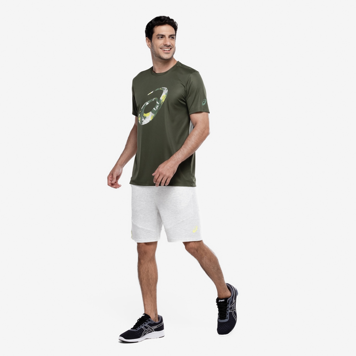 Camiseta Masculina ASICS Manga Curta Anti Odor Estampa Treino - Foto 4