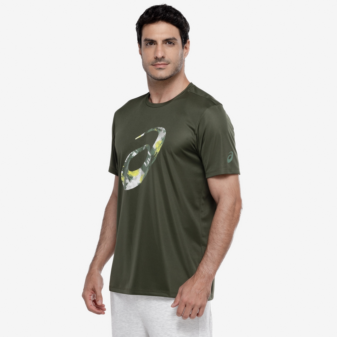 Camiseta Masculina ASICS Manga Curta Anti Odor Estampa Treino - Foto 5