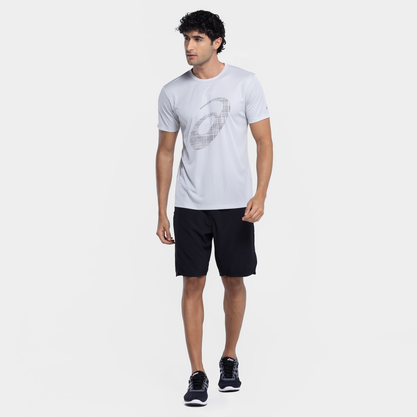 Camiseta Masculina ASICS Manga Curta Anti Odor Estampa Treino - Foto 4