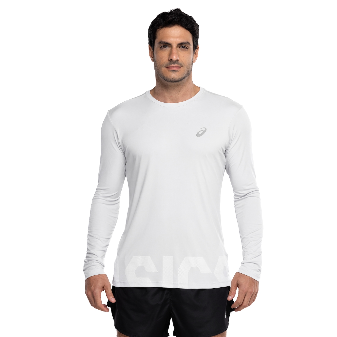 Camiseta Masculina ASICS Manga Longa Leve com Proteção UV - Video 1