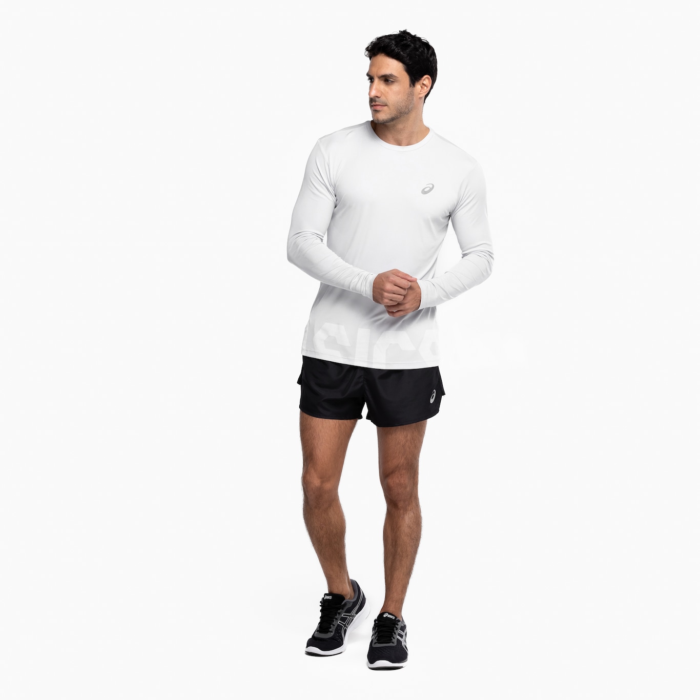 Camiseta Masculina ASICS Manga Longa Leve com Proteção UV - Foto 4