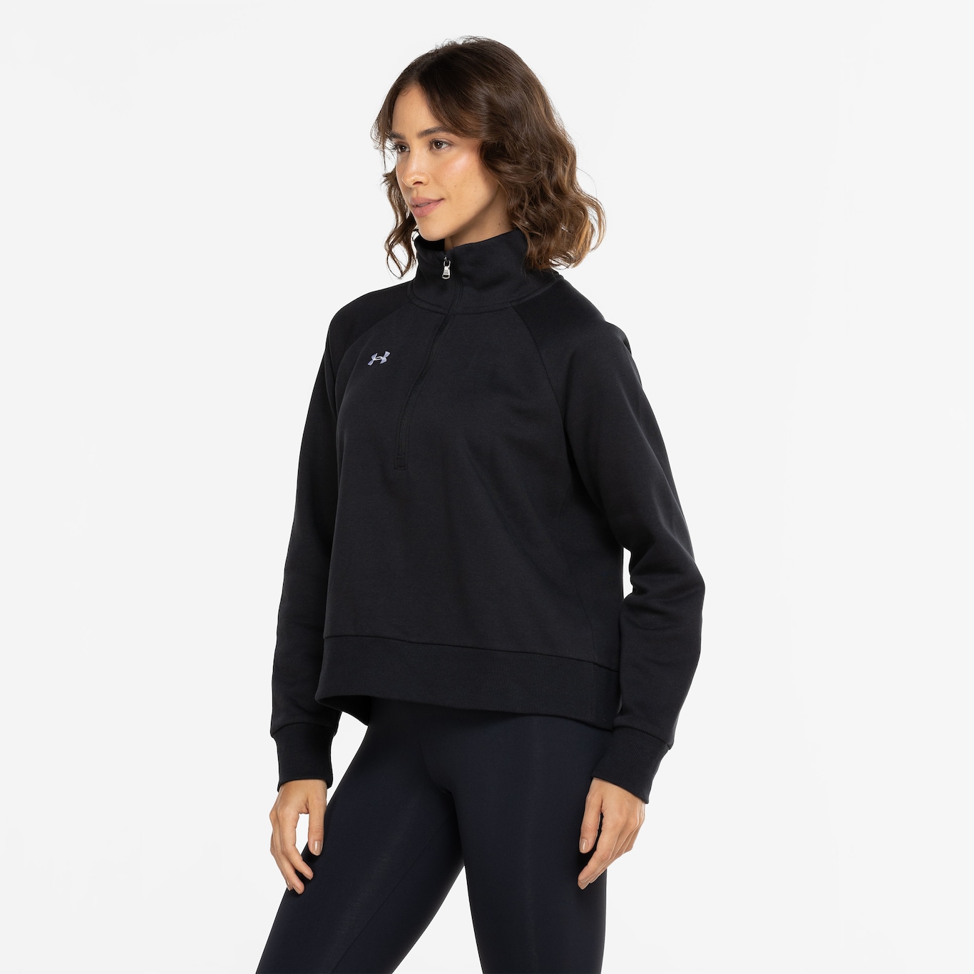 Blusão Feminino Under Armour sem Capuz Essential Fleece - Foto 5