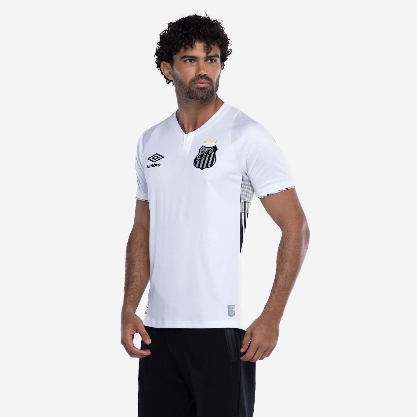 Camisa do Santos I 24 Umbro Masculina Torcedor - Foto 5