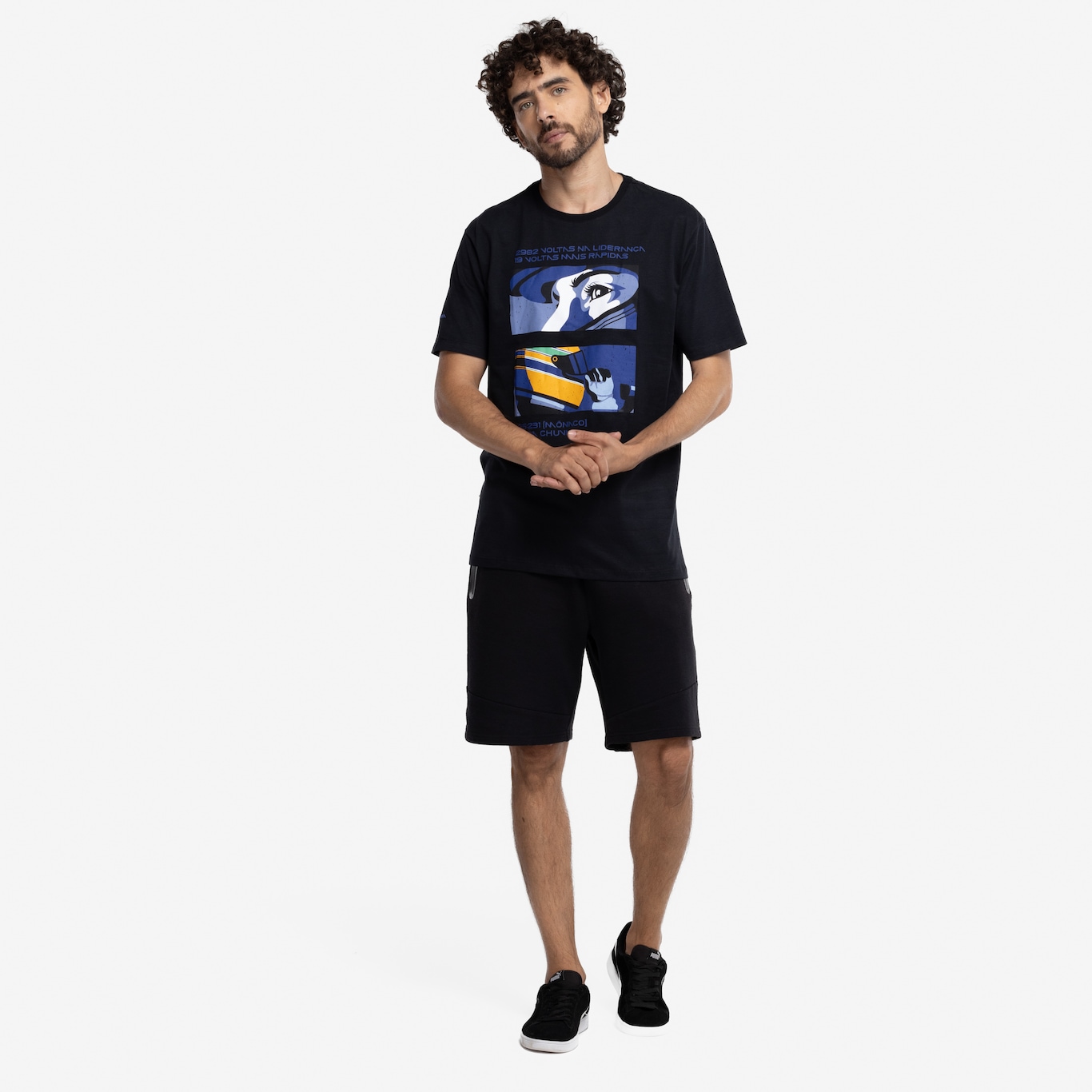 Camiseta Masculina Senna Manga Curta Timeless - Foto 4