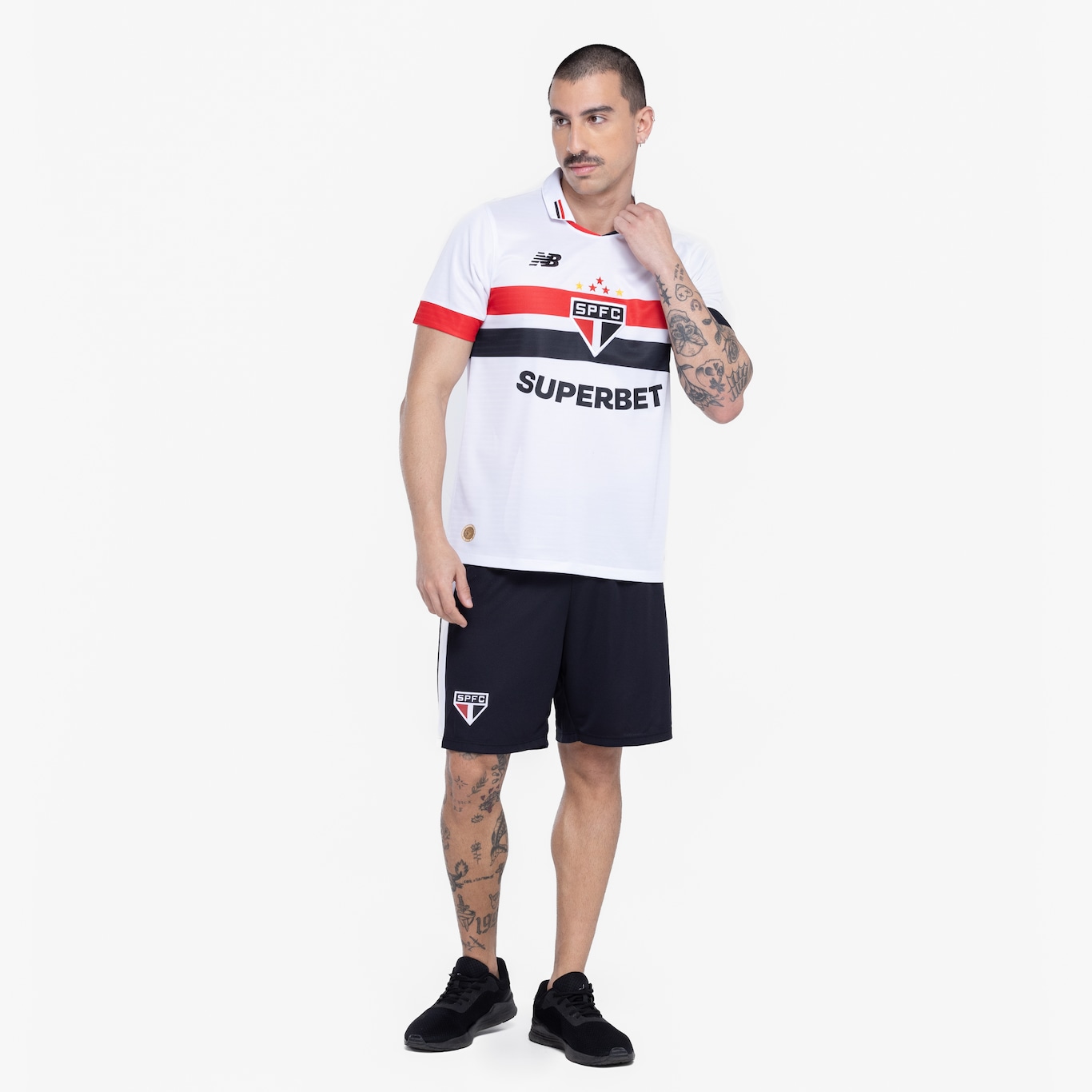 Camisa do São Paulo I 24 New Balance Masculina Torcedor - Foto 4