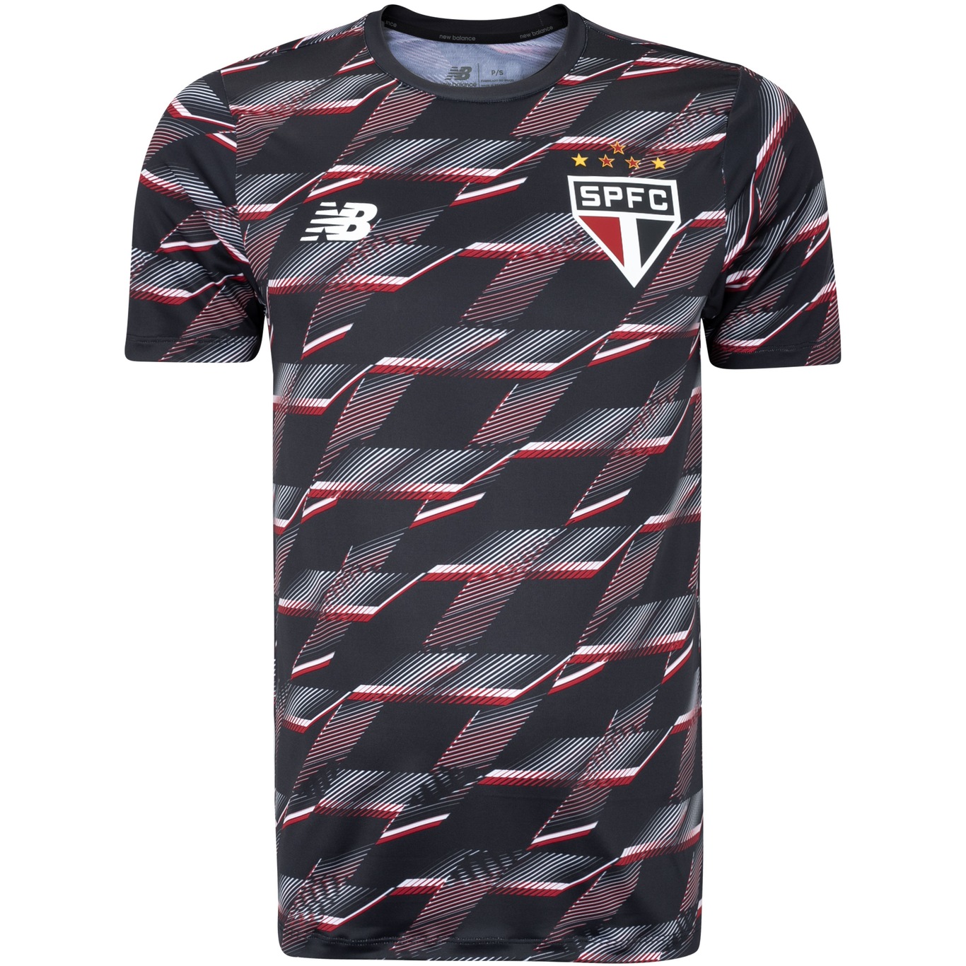 Camisa Pré Jogo do São Paulo 24 New Balance Masculina - Foto 5