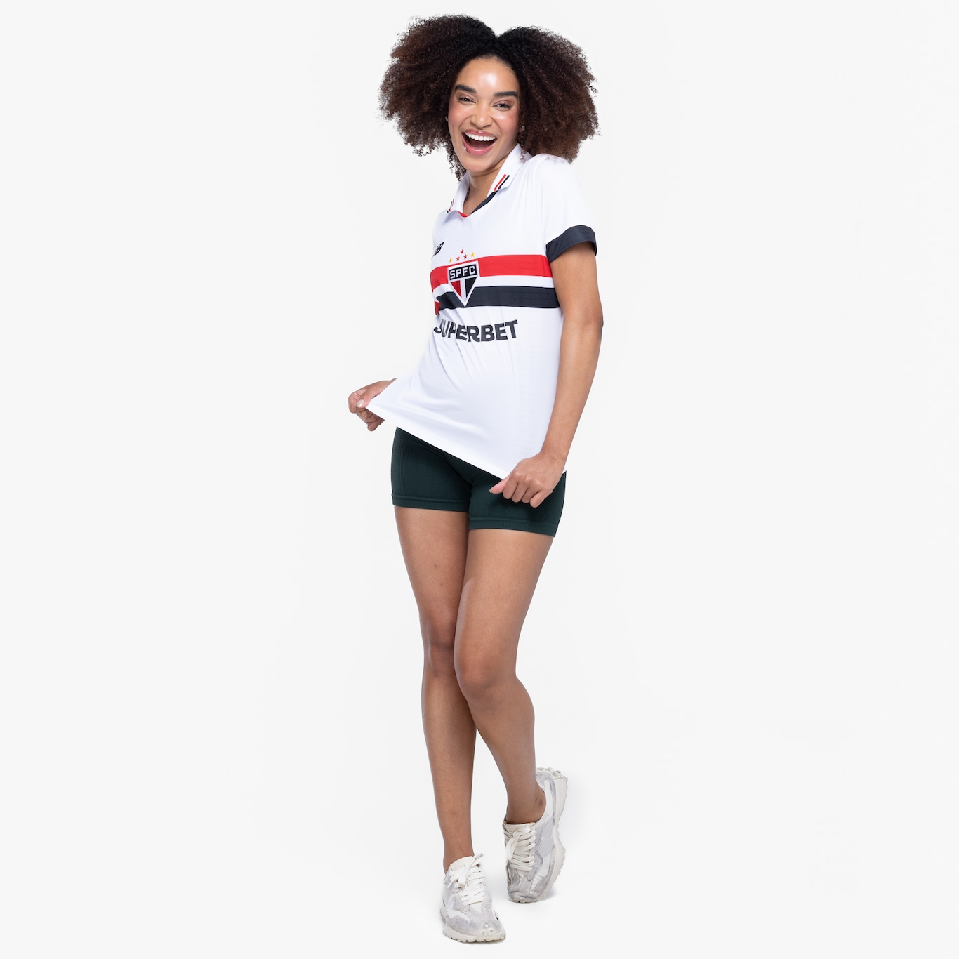 Camisa do São Paulo I 24 New Balance Feminina Torcedor - Foto 4