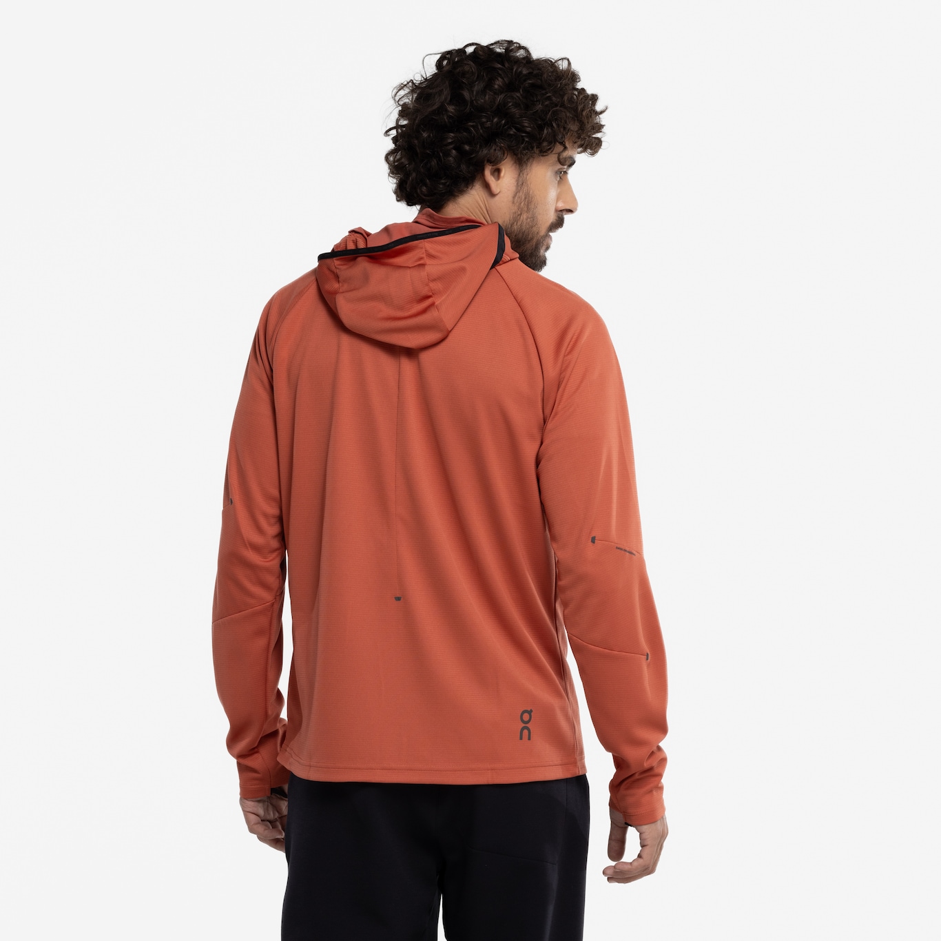 Jaqueta Masculina On Running com Capuz Climate Zip - Foto 3