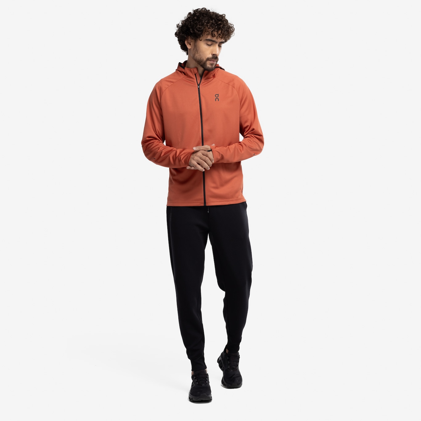 Jaqueta Masculina On Running com Capuz Climate Zip - Foto 4