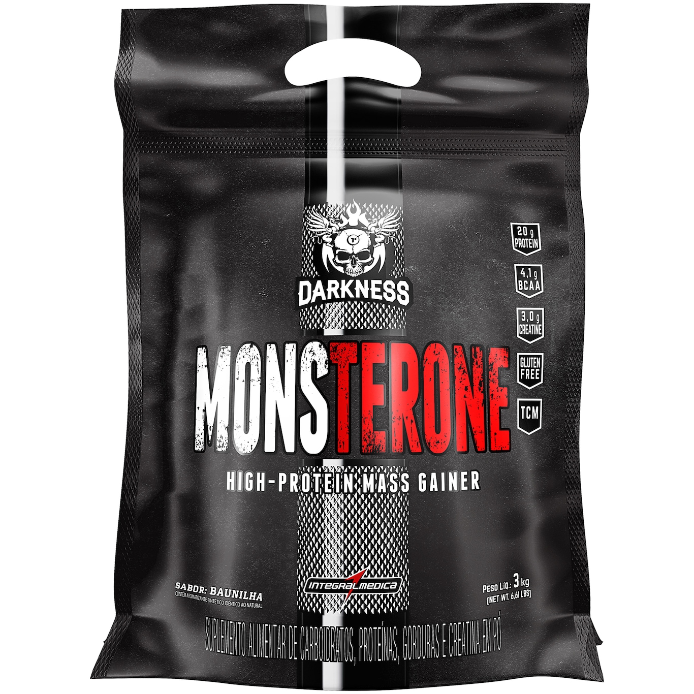 Hipercalórico Darkness Monsterone Baunilha - 3 Kg - Foto 1