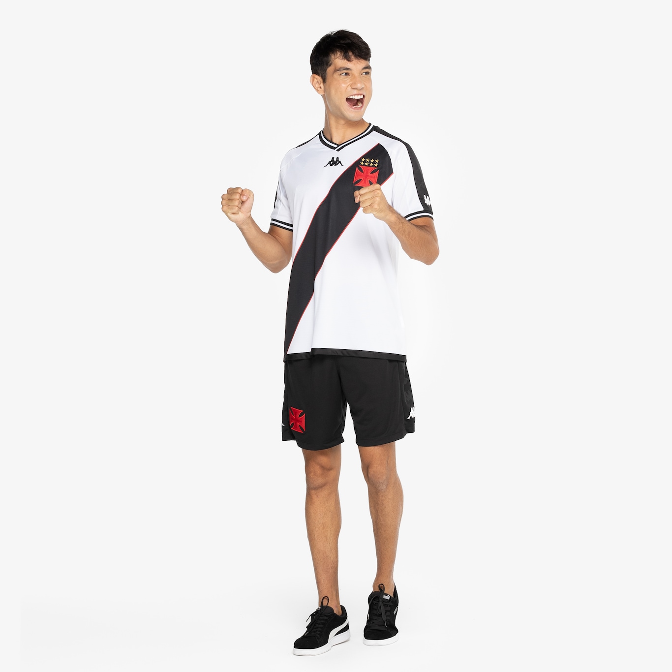 Camisa do Vasco da Gama II 24 Kappa Masculina Torcedor - Foto 4