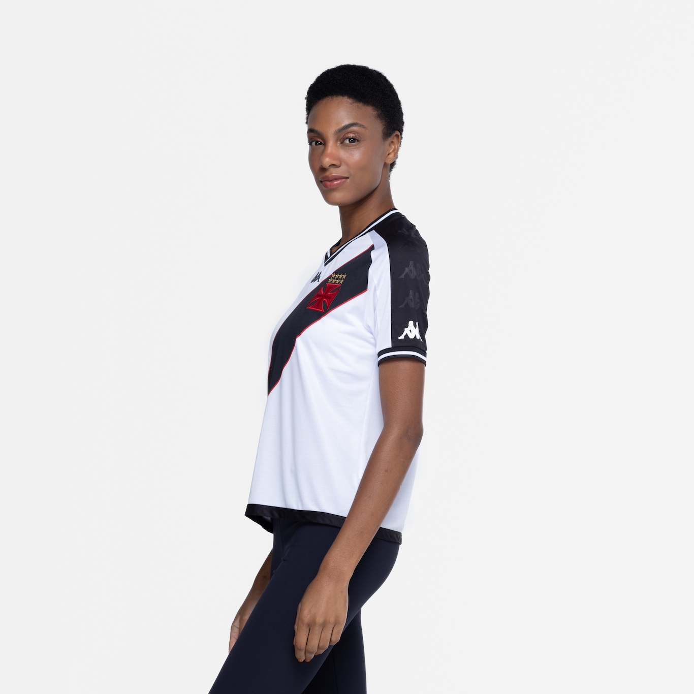 Camisa do Vasco da Gama II 24 Kappa Feminina Torcedora - Foto 4