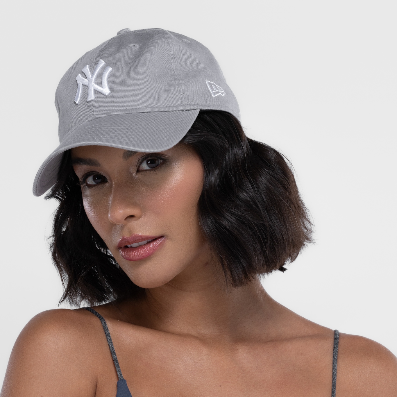 Boné do New York Yankees Aba Curva New Era MLB Strapback 920 ST Permanent Adulto - Foto 2