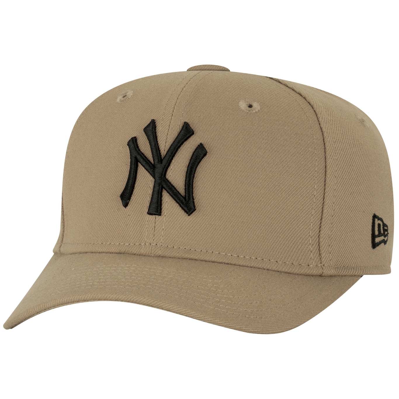 Boné do New York Yankees Aba Curva New Era MLB Snapback Basic 950 SN KHK BLK Adulto - Foto 1